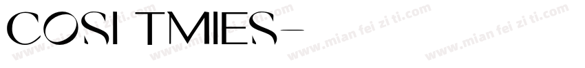 cosi tmies字体转换